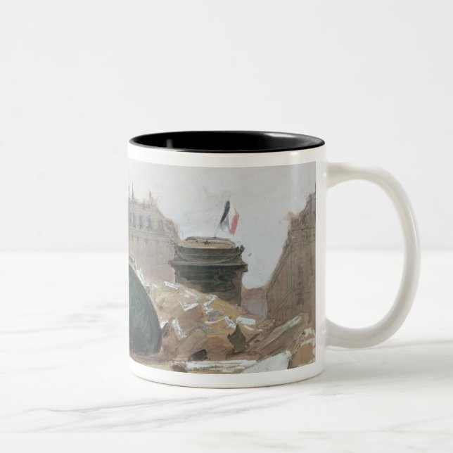 Paris Commune Two-Tone Coffee Mug (Right)