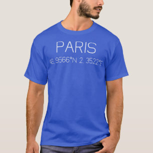 Paris Coordinates 2 T-Shirt