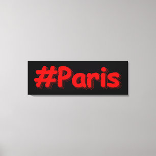 "#Paris" Cute Design. Buy Now Canvas Print