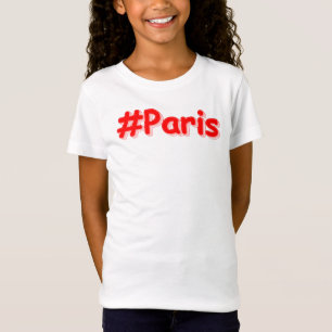 "#Paris" Cute Design. Buy Now T-Shirt
