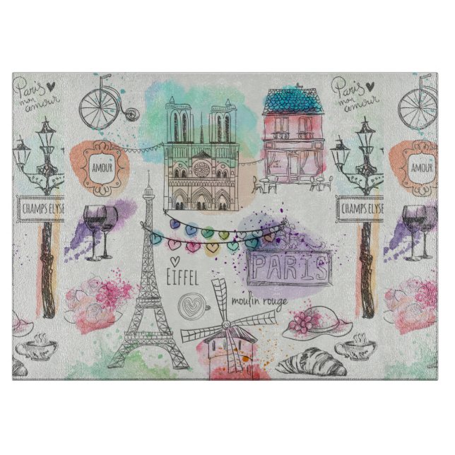 Paris Cutting Board (Front)