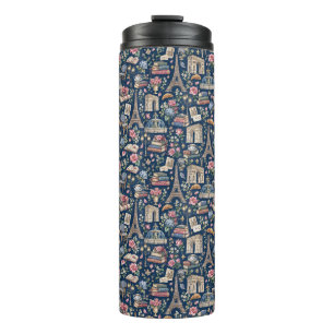Paris Dark Icons Chic Design Thermal Tumbler