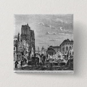 Paris, demolition of a part of the Cite 15 Cm Square Badge