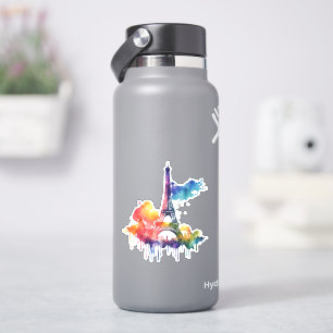 Paris design with colourful splatters