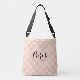 Paris Diamond Quilt Pattern Modern Crossbody Bag