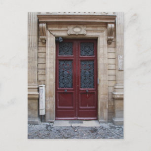 Paris Door Postcard