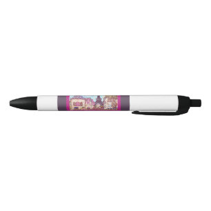 Paris Eiffel Inspired Pointillist Art Pen