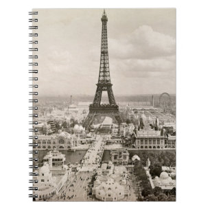 Paris: Eiffel Tower, 1900 Spiral Notebook