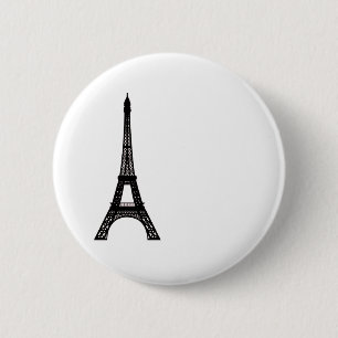 Paris Eiffel Tower 6 Cm Round Badge