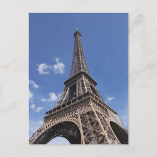 Paris Eiffel Tower against blue summer sky Postcard