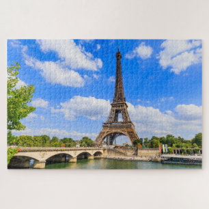 Paris, Eiffel Tower and river Seine, France. Jigsaw Puzzle
