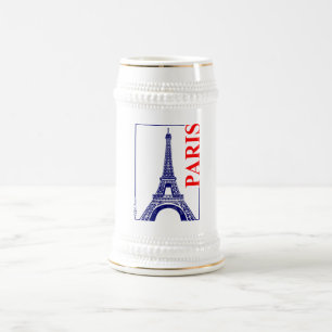 Paris-Eiffel Tower Beer Stein