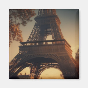Paris Eiffel Tower Close Up Magnet