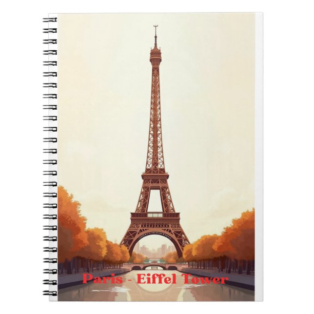 Paris Eiffel Tower Cornhole– France Travel Design. Notebook (Front)