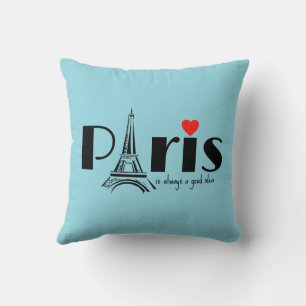 Paris Eiffel Tower Design  Cushion
