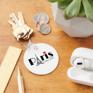 Paris Eiffel Tower Design  Key Ring