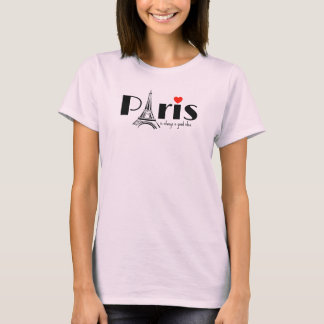 Paris Eiffel Tower Design  T-Shirt