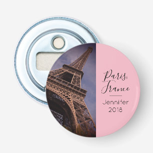 Paris Eiffel Tower Famous Landmark Photo Bottle Opener