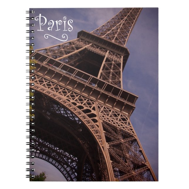 Paris Eiffel Tower Famous Landmark Photo Notebook (Front)