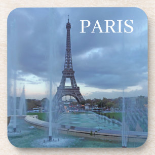 Paris Eiffel Tower fountains view coasters