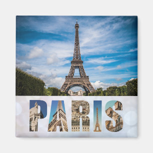Paris Eiffel Tower France French City Travel Photo Magnet