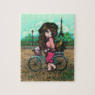 Paris Eiffel Tower French Art Puzzle Hannah Lynn