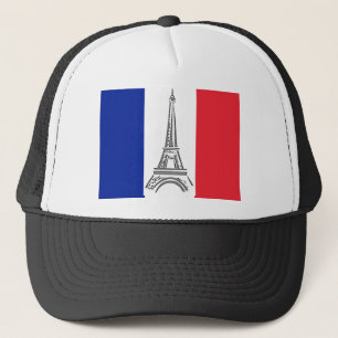 Paris Eiffel Tower French Flag Hat