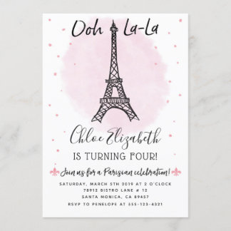 Paris Eiffel Tower Invitation for any event!