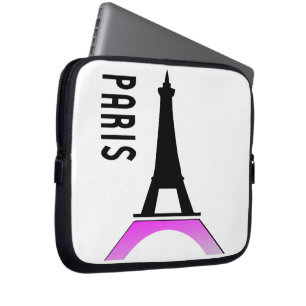 Paris Eiffel Tower Laptop Sleeve