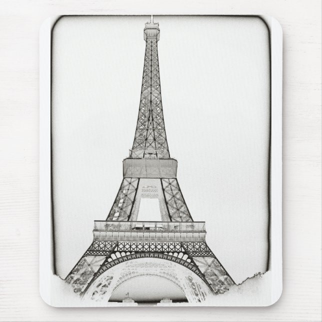 Paris Eiffel Tower Mouse Pad (Front)