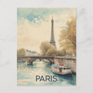 Paris Eiffel Tower Postcard