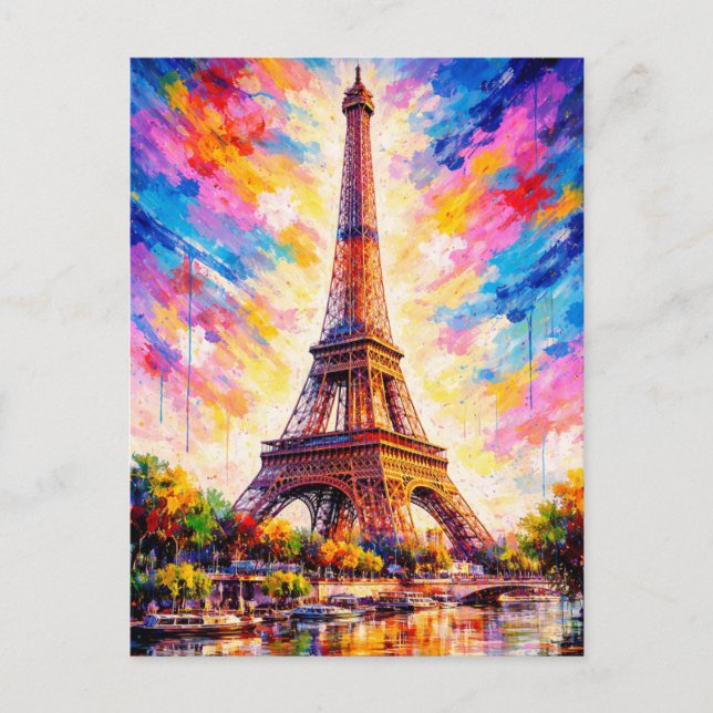 Paris - Eiffel Tower Postcard (Front)