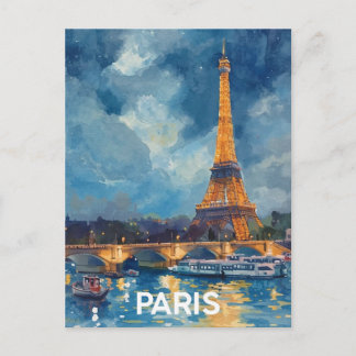 Paris Eiffel Tower Postcard