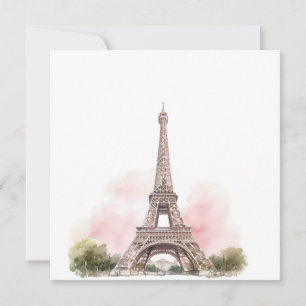 Paris Eiffel Tower Postcard