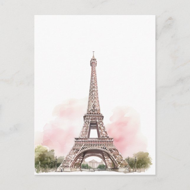 Paris Eiffel Tower Postcard (Front)