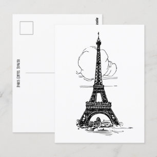 Paris Eiffel Tower Postcard