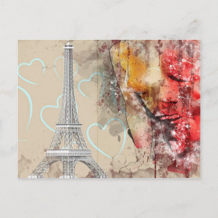 Paris Eiffel Tower Postcard