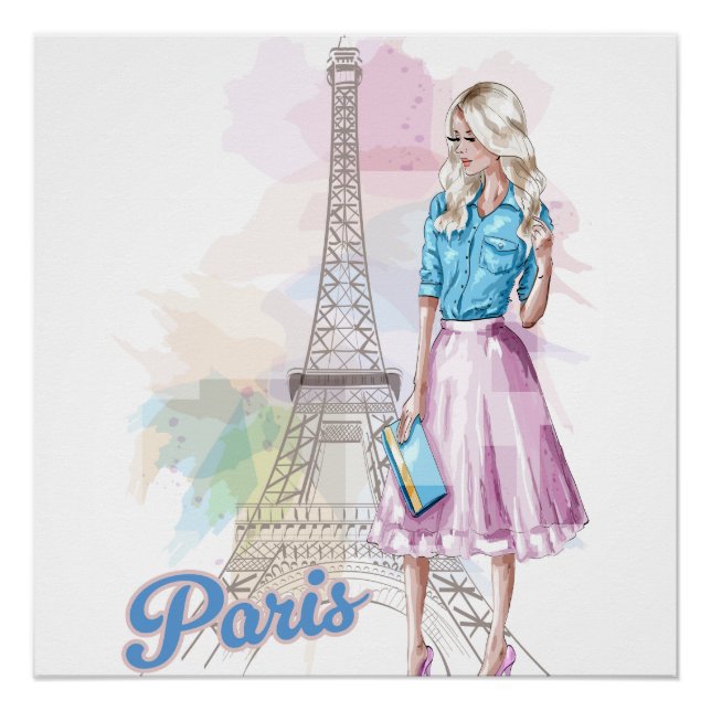 Paris Eiffel Tower sightseeing Poster (Front)