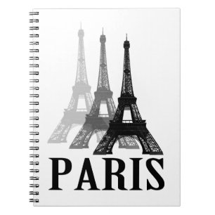 Paris Eiffel Tower Spiral Notebook