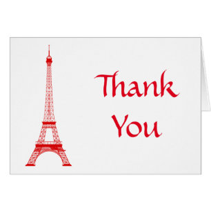 Paris Eiffel Tower Thank You