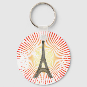Paris: Eiffel Tower: Vector Drawing: Keychain