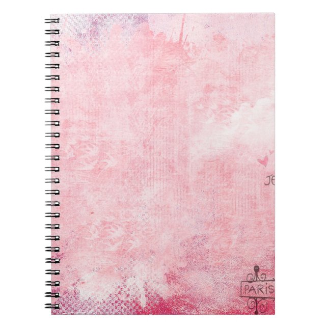 Paris eiffel tower vintage pigeons notebook (Front)