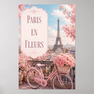 Paris en Fleurs Serene Spring Balcony Scene Poster