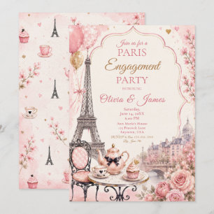 Paris Engagement Party Invitation