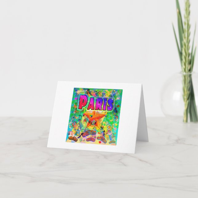 Paris Epoch Hour Greeting Card (Front)