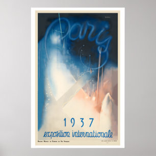 Paris Exposition Internationale France Vintage Art Poster