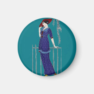 Paris fashion 1920s elegant lady magnet