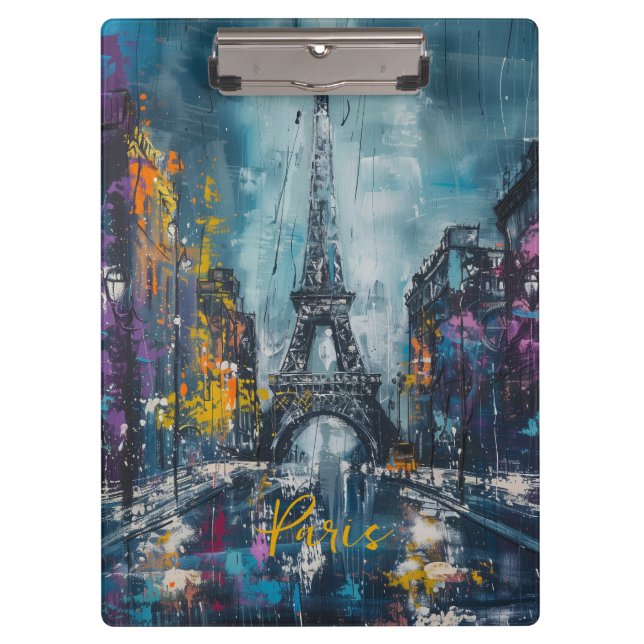 Paris Fashion Night Clipboard (Front)