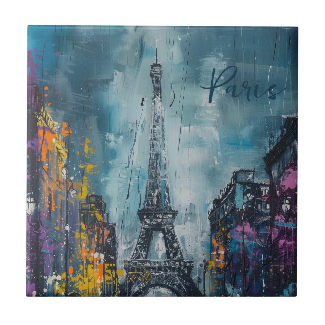 Paris Fashion Night Tile (Front)