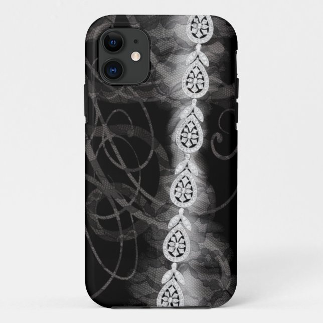 Paris fashion Style v3 diamonds Case-Mate iPhone Case (Back)